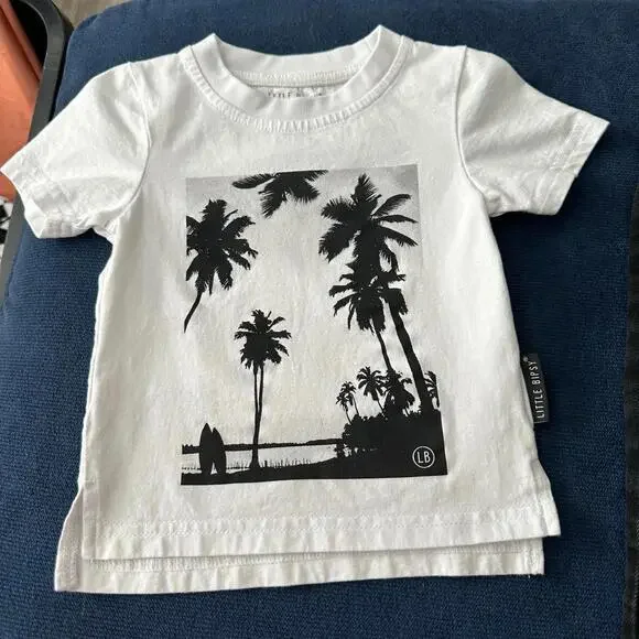 Little Bipsy Outfit Bundle Baby Boy 6-12m/12-18m Summer Graphic Tee Black Jeans - Picture 3 of 9